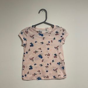 Pink floral shirt